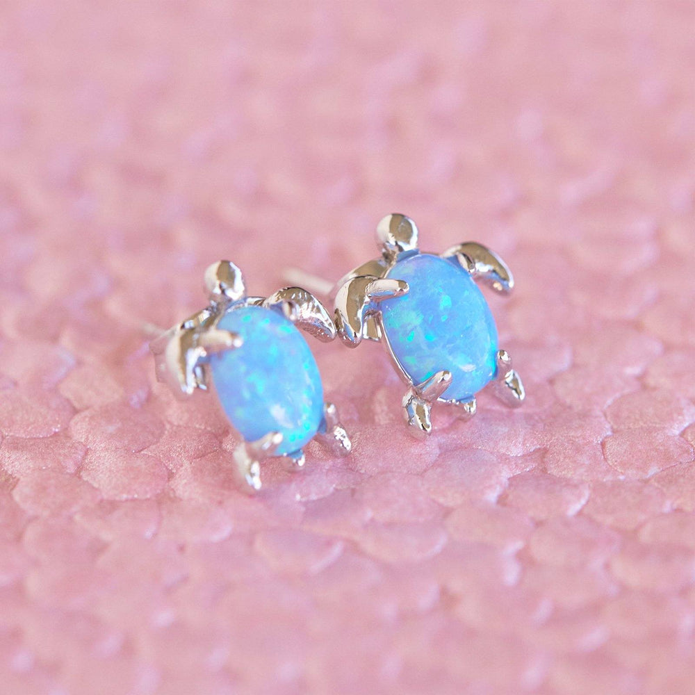 Opal Sea Turtle Earring 3