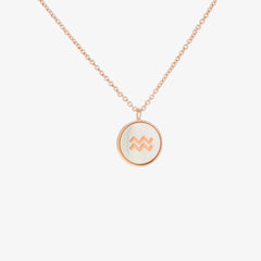 Zodiac Mother of Pearl Necklace