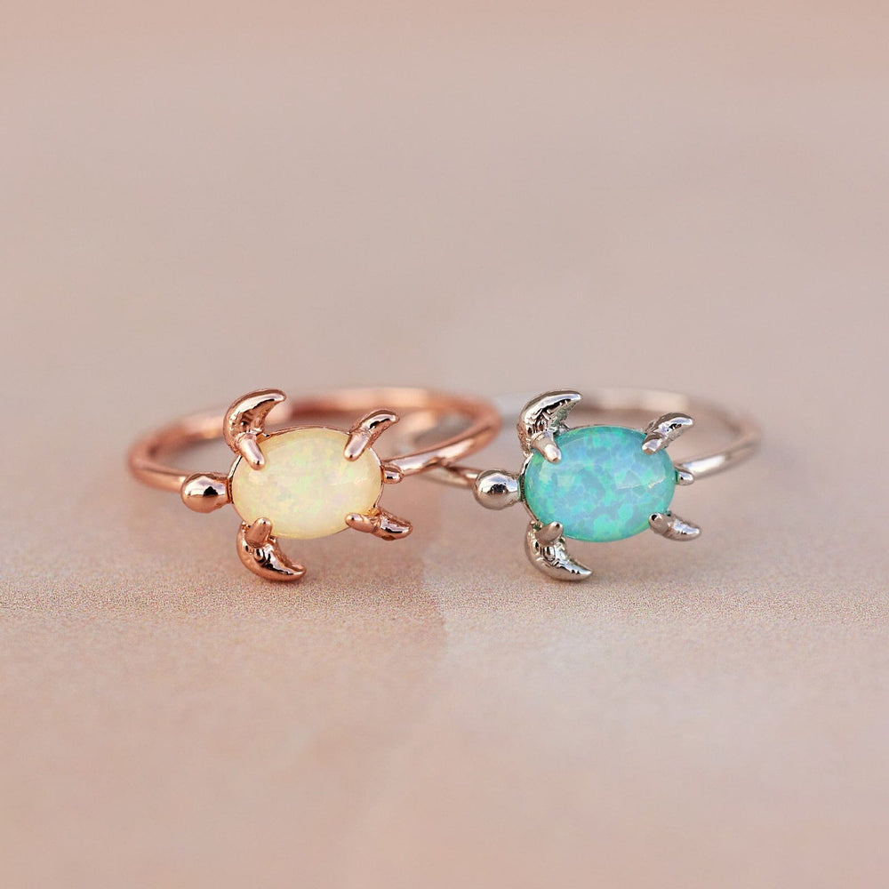 Opal Sea Turtle Ring 5