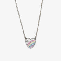 Pastel Vintage Heart Necklace Gallery Thumbnail