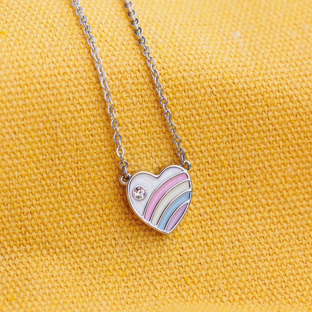 Pastel Vintage Heart Necklace 5