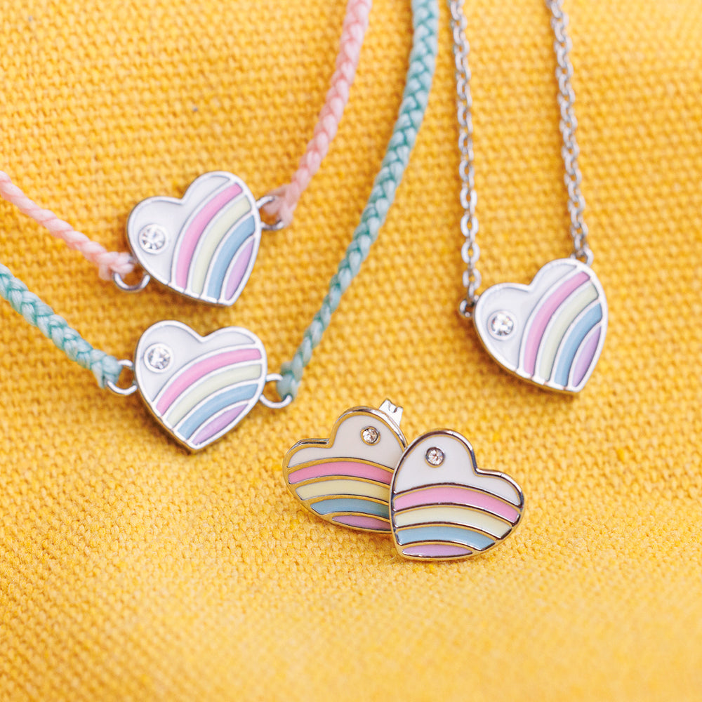 Pastel Vintage Heart Necklace 8