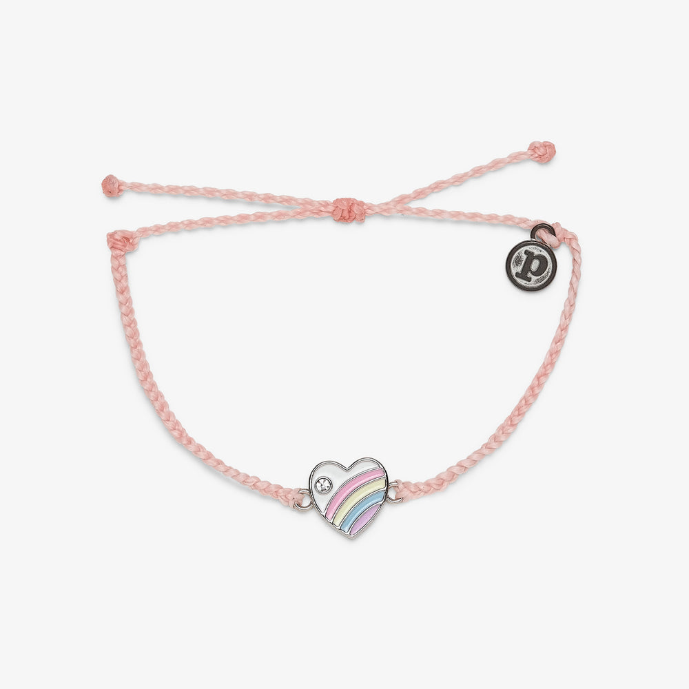 Pastel Vintage Heart Charm Bracelet 2