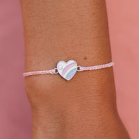 Pastel Vintage Heart Charm Bracelet Gallery Thumbnail