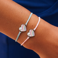 Pastel Vintage Heart Charm Bracelet Gallery Thumbnail