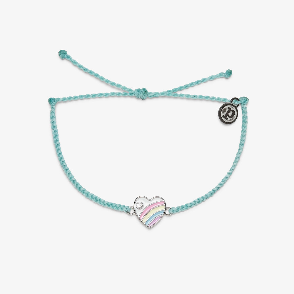 Pastel Vintage Heart Charm Bracelet 1