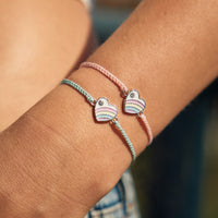 Pastel Vintage Heart Charm Bracelet Gallery Thumbnail