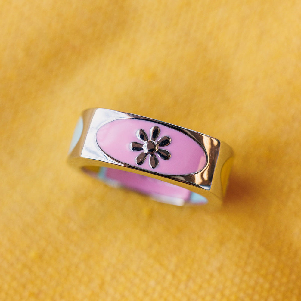 Inside Out Enamel Ring 8