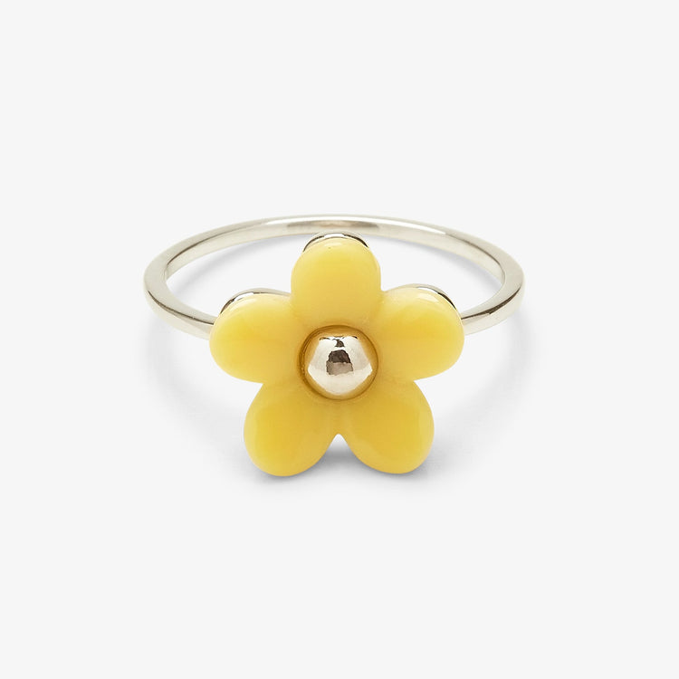 Solstice Enamel Flower Ring