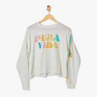 Rainbow Wave Long Sleeve Boxy Tee Gallery Thumbnail