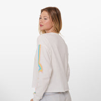 Rainbow Wave Long Sleeve Boxy Tee Gallery Thumbnail