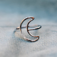 Oversized Crescent Ring Gallery Thumbnail