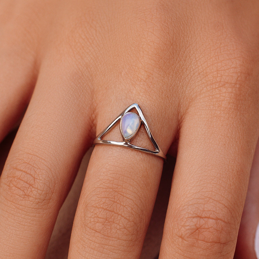 Chevron Stone Ring 2