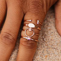 Crystal Sky Ring Stack Gallery Thumbnail