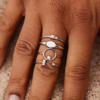 Crystal Sky Ring Stack Gallery Thumbnail