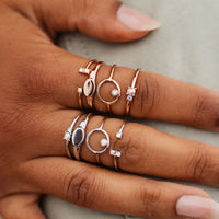 Crystal Sky Ring Stack Gallery Thumbnail