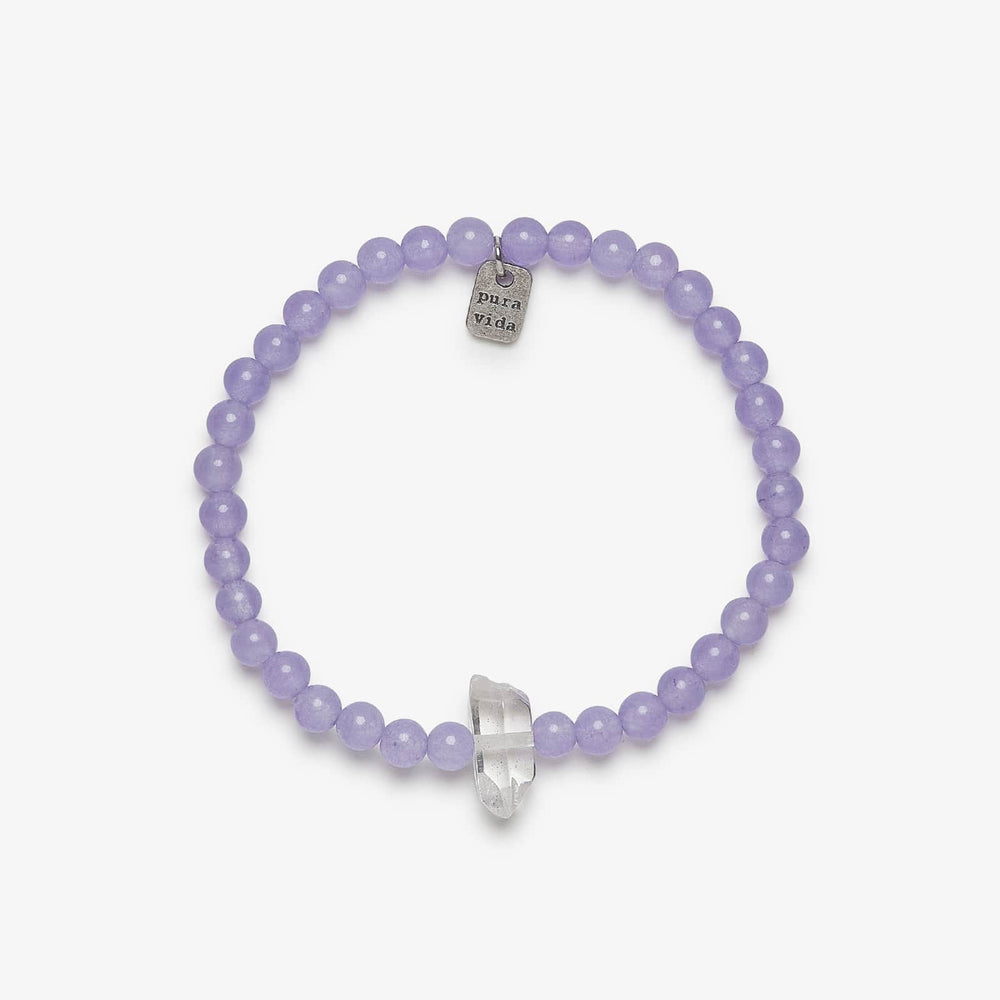 Amethyst Intention Stretch Bracelet 1