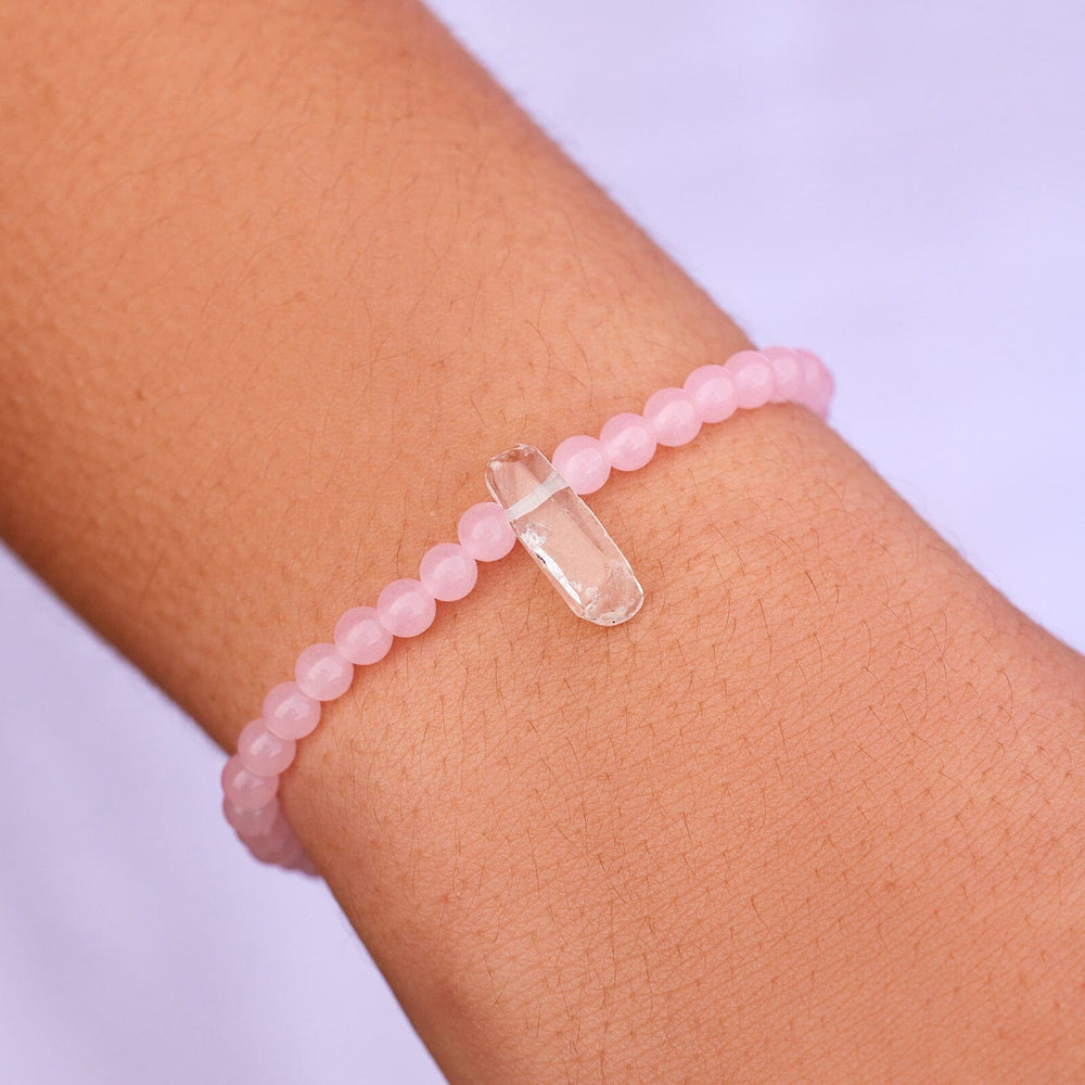 Rose Quartz Intention Stretch Bracelet 2