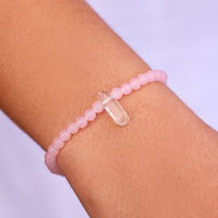 Rose Quartz Intention Stretch Bracelet Gallery Thumbnail