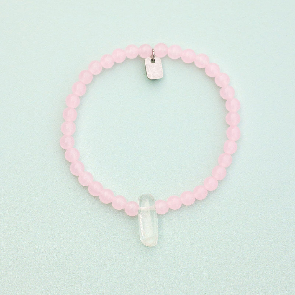 Rose Quartz Intention Stretch Bracelet 4