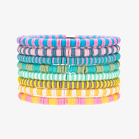 Vacation Vibes Bright Stretch Bracelet Set of 8 Gallery Thumbnail