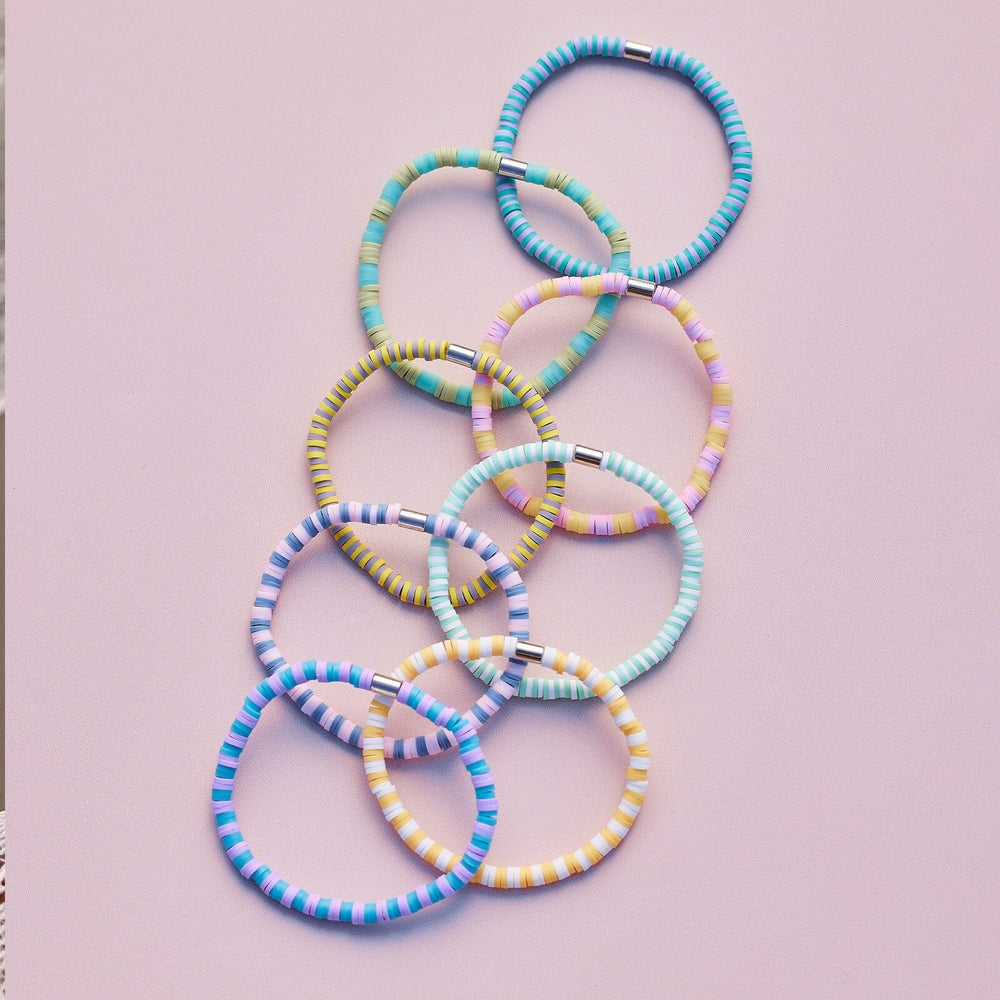 Vacation Vibes Bright Stretch Bracelet Set of 8 4