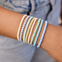 Vacation Vibes Bright Stretch Bracelet Set of 8 Gallery Thumbnail