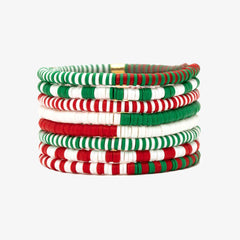 Vacation Vibes Deck the Halls Stretch Bracelet Set of 8