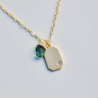 Emerald Quartz Pendant Necklace Gallery Thumbnail