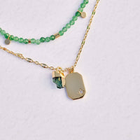 Emerald Quartz Pendant Necklace Gallery Thumbnail