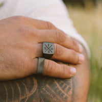 Men's Motivation Signet Ring Gallery Thumbnail