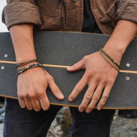 Men's Coated Hematite Stretch Bracelet Gallery Thumbnail