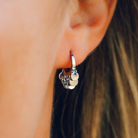 Mini Coin Huggie Earrings Gallery Thumbnail