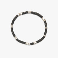 Men's Faceted Pyrite Stretch Bracelet Gallery Thumbnail