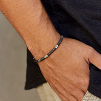 Men's Faceted Pyrite Stretch Bracelet Gallery Thumbnail