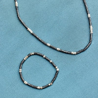 Men's Faceted Pyrite Bead Necklace Gallery Thumbnail