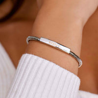 Engravable Disc Bead Stretch Bracelet Gallery Thumbnail