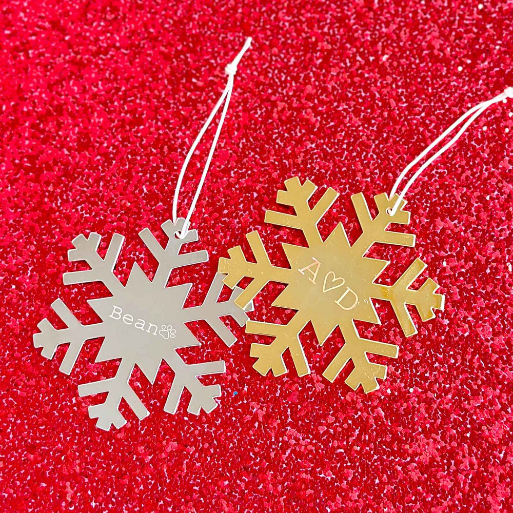 Engravable Snowflake Ornament 17