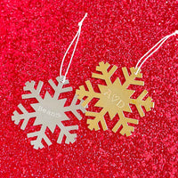 Engravable Snowflake Ornament Gallery Thumbnail