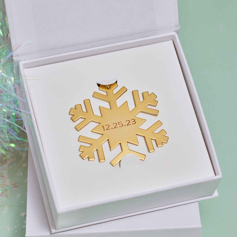 Engravable Snowflake Ornament 11