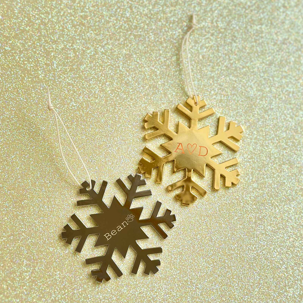 Engravable Snowflake Ornament 14