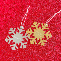 Engravable Snowflake Ornament Gallery Thumbnail