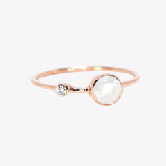 Moonstone Double Stone Ring