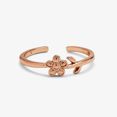 Single Daisy Toe Ring