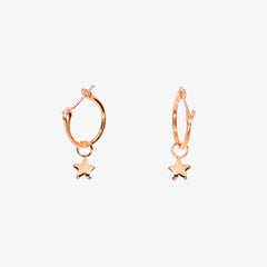 Star Hoop Earrings